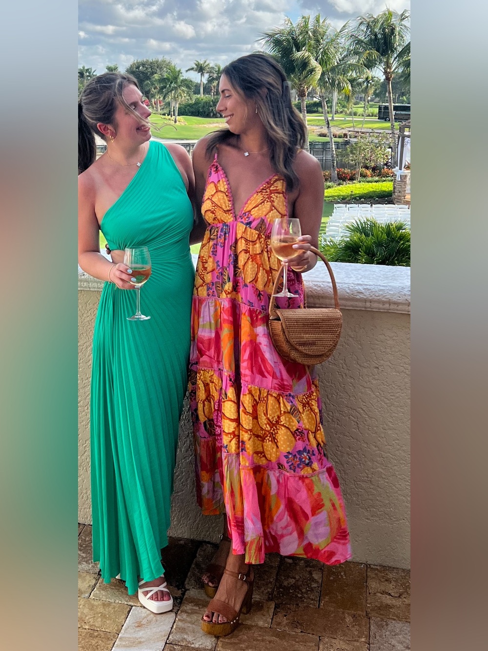 Farm Rio Mixed Pink Prints Maxi Dress